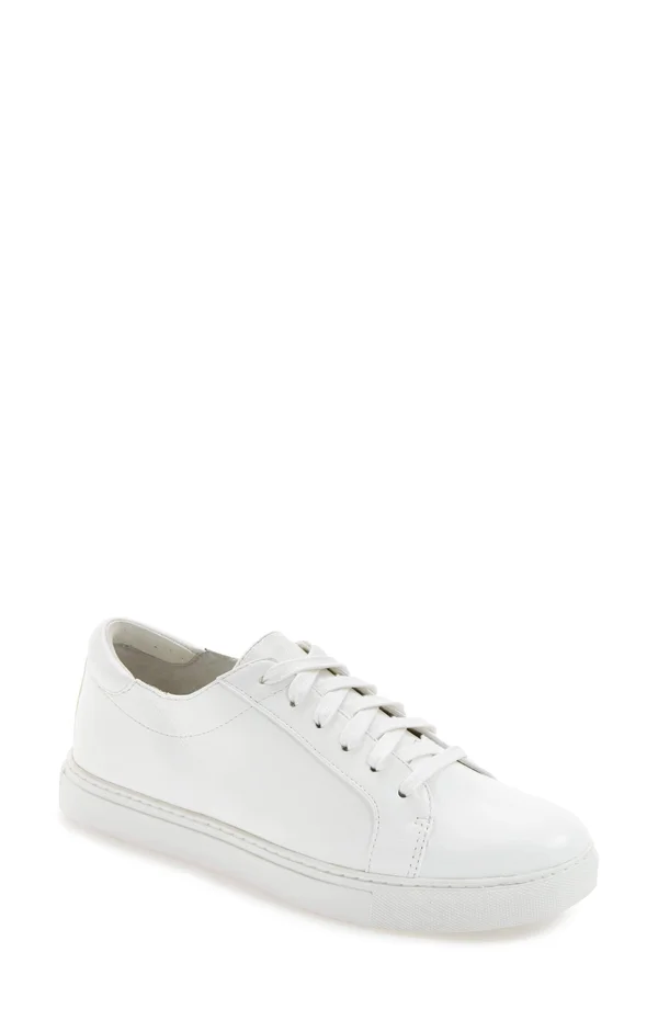 Kenneth Cole New York Women's Kam Leather Sneaker - White