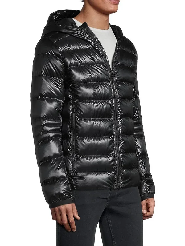 Canada Goose Men's Crofton Hooded Puffer Jacket - Moraine Lake - Size Large