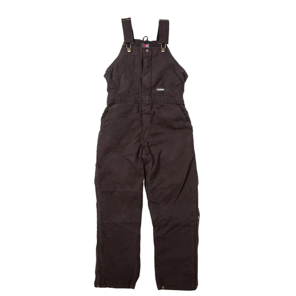 Berne Ladies Washed Insulated Bib Dark Brown, L/Short
