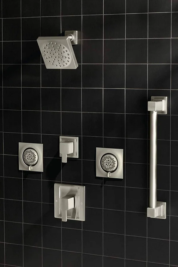 Moen TS1420BN Mosaic Square Two-Function Body Spray - Brushed Nickel