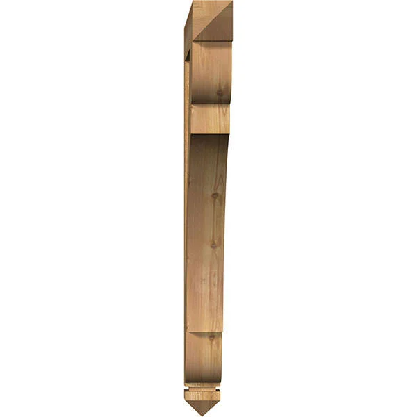 Ekena Millwork BKT04X38X44OLY03RWR 4x22W x 38x22D x 44x22H Olympic Arts & Crafts Rough Sawn BRACKET - Western Red Cedar