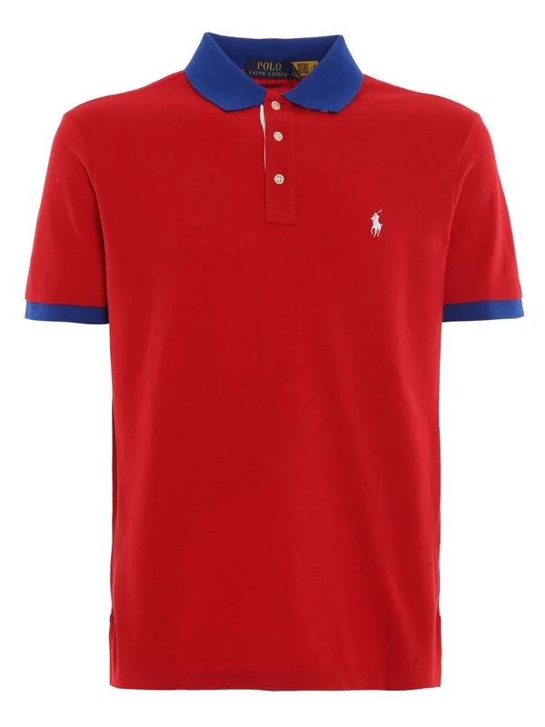 Polo Ralph Lauren Contrasting Collar Cotton Polo