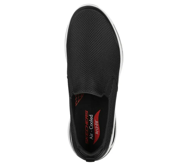 Skechers Men's GOwalk Arch Fit - Togpath Slip-On Walking Shoes, Black, 8.0