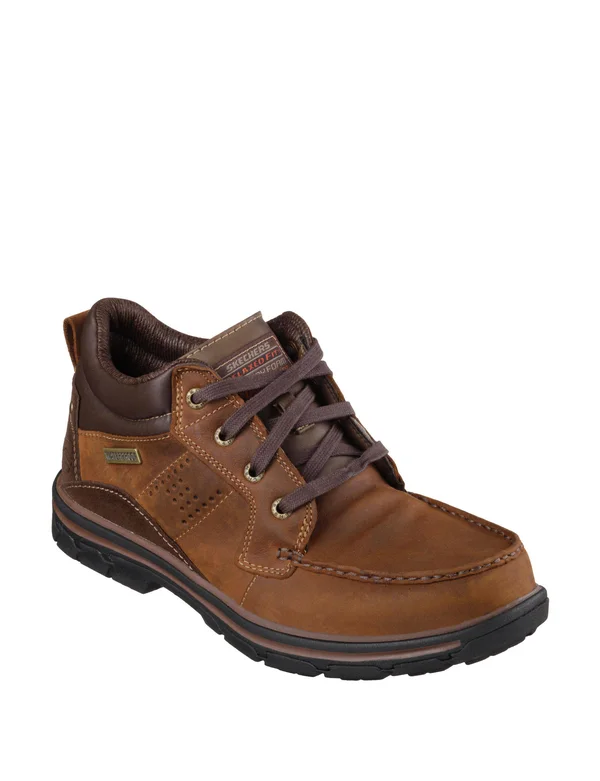 Skechers Men's Relaxed Fit Segment Melego - Size: 8.5, Dark Brown