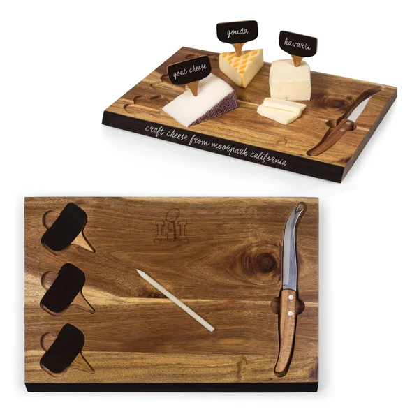 Super Bowl 51 - Delio Acacia Cheese Board and Tools Set