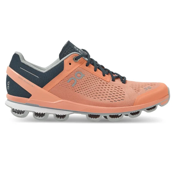on Cloudsurfer Running Shoe Women's, Coral/Navy, 9