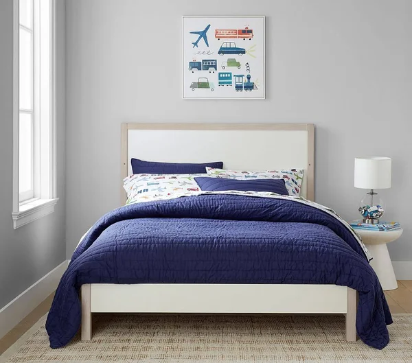 Cole Farmhouse 4-in-1 Full Bed Conversion Kit - Montauk White, In-Home Delivery