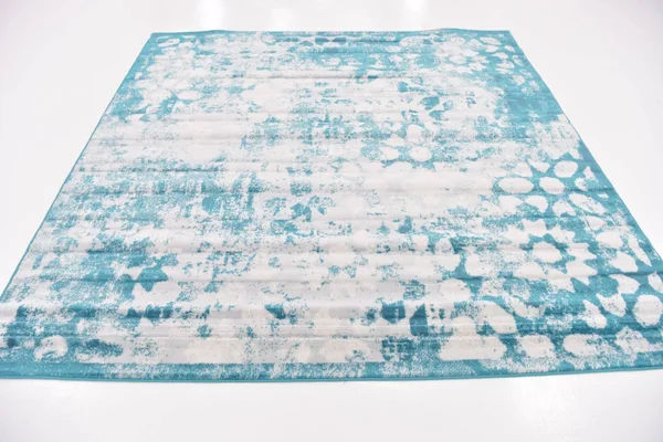 8&x8& Square Larvotto Sofia Rug Blue - Unique Loom