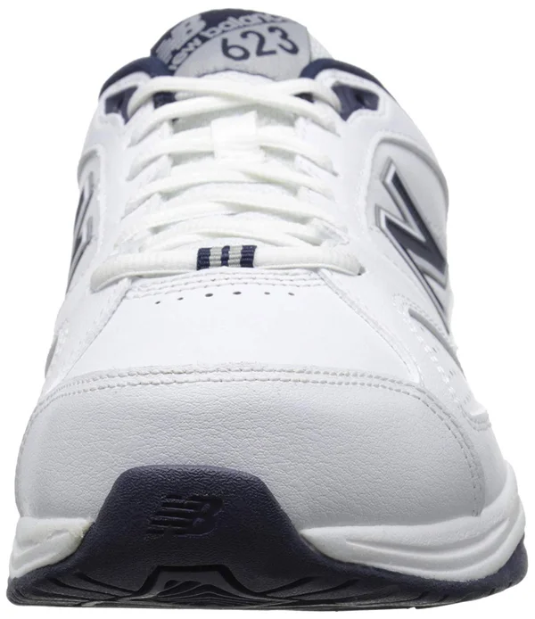 New Balance Men's 623v3 Shoes White with Navy - Size: 12.5