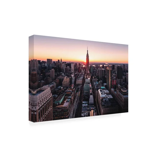 Trademark Art Bruce Gett 'Empire Sunburst Sunrise' Canvas Art