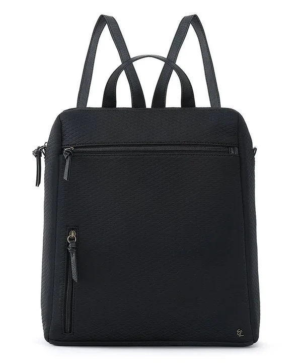 Elliott Lucca Black Neoprene Large Backpack Olvera #106982, Nwt