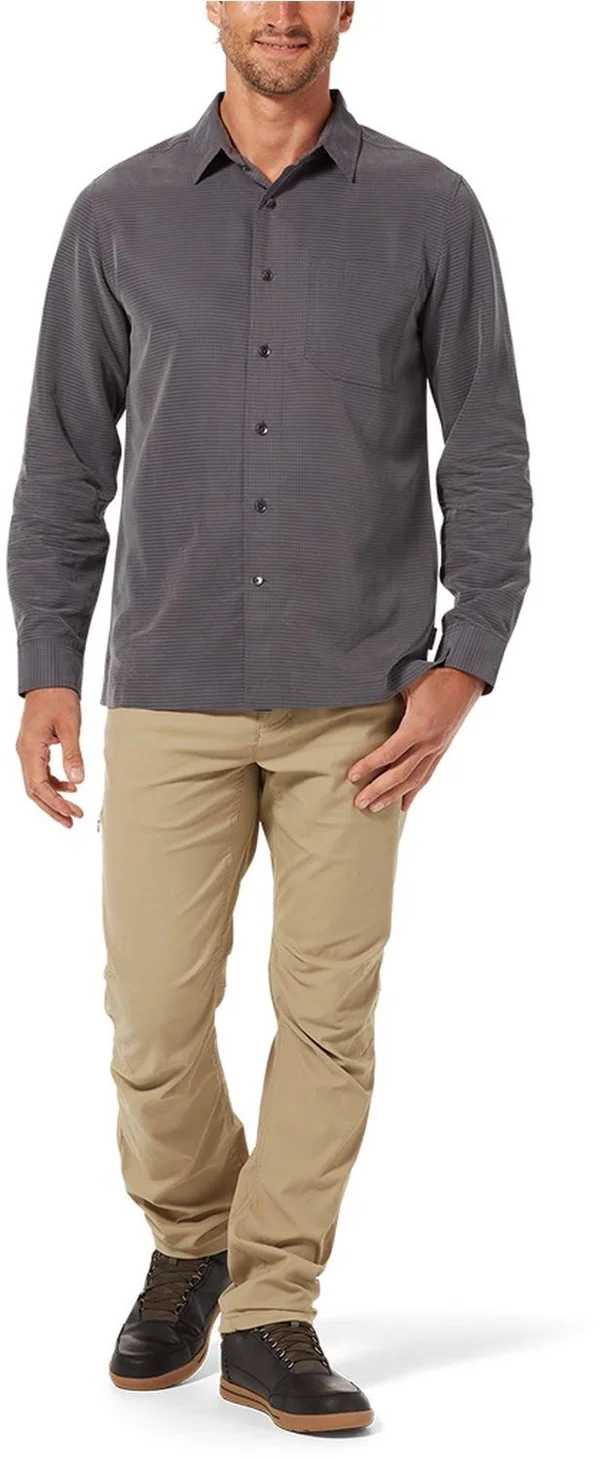 Royal Robbins - Men’s Desert Pucker Dry Long Sleeve - S, Sea Pine