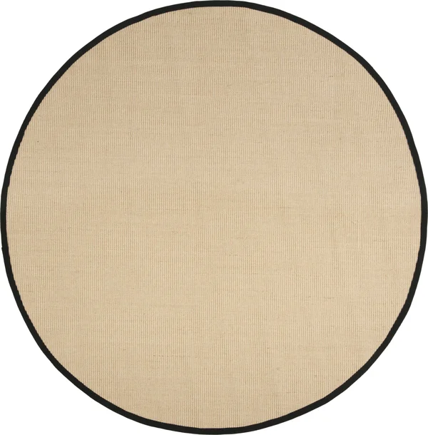Safavieh NF131A Natural Fiber Beige, Black Area Rug - 8& x 10&