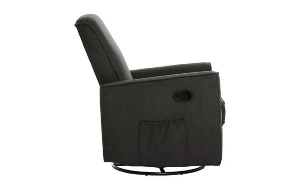 Evolur Raleigh Basic Glider - Recliner, Rocker Charcoal