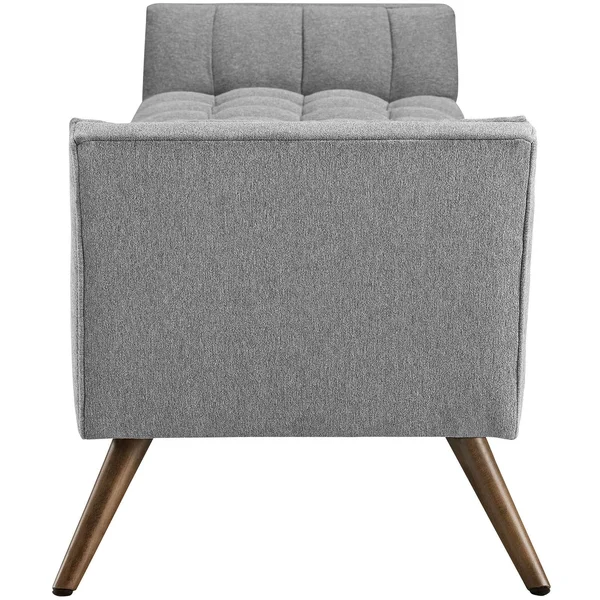Modway Response Fabric Bench - Gray