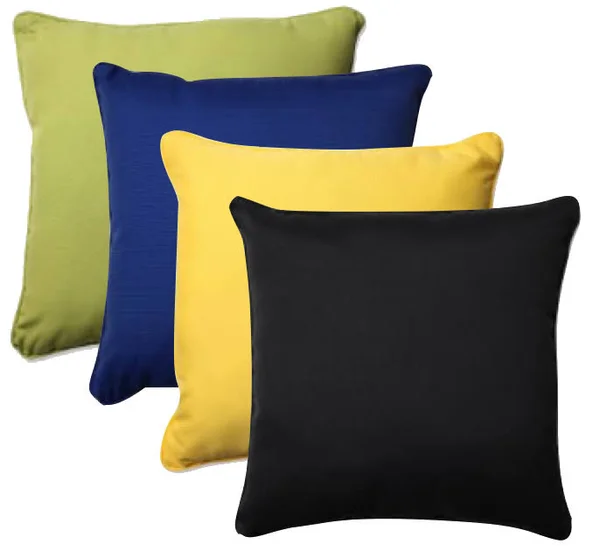 Pillow Perfect Fresco Black Indoor/Outdoor 25 in. Floor Pillow