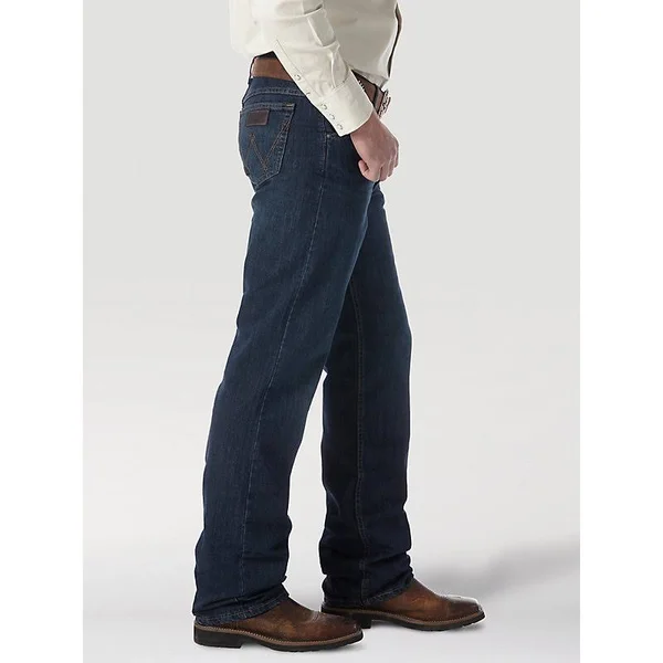Wrangler Men's 20X Deep Blue Jeans Competition Relaxed Fit - 01Mwxdb