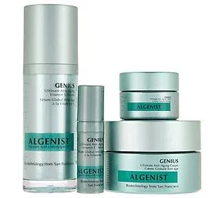 Algenist Genius Anti-Aging Serum & Moisturizer Home & Away Set