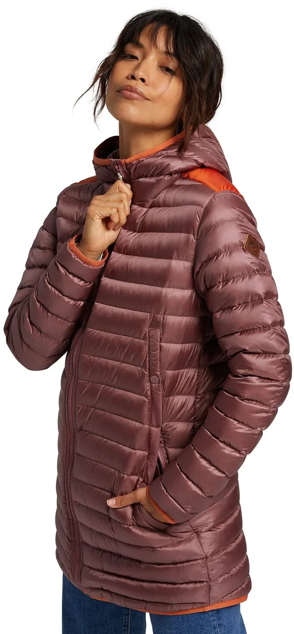 Burton Women's Evergreen Long Down Jacket - Rose Brown, Burnt Ochre, L