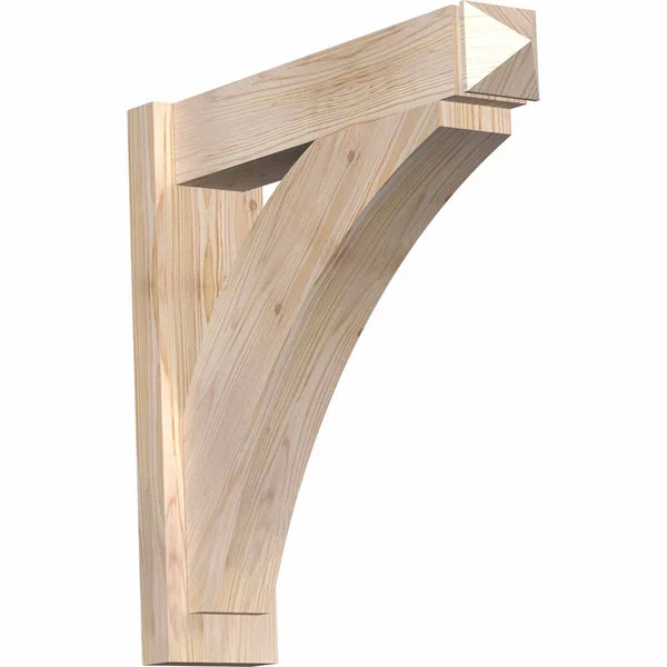 Ekena Millwork OUT06X24X24THR03SDF 5 1/2x22W x 24x22D x 24x22H Thorton Smooth Arts and Crafts Outlooker, Douglas Fir