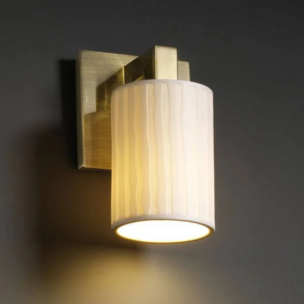 Justice Design Group-Modular 1-Light Wall Sconce-POR-8921-10-WFAL-CROM