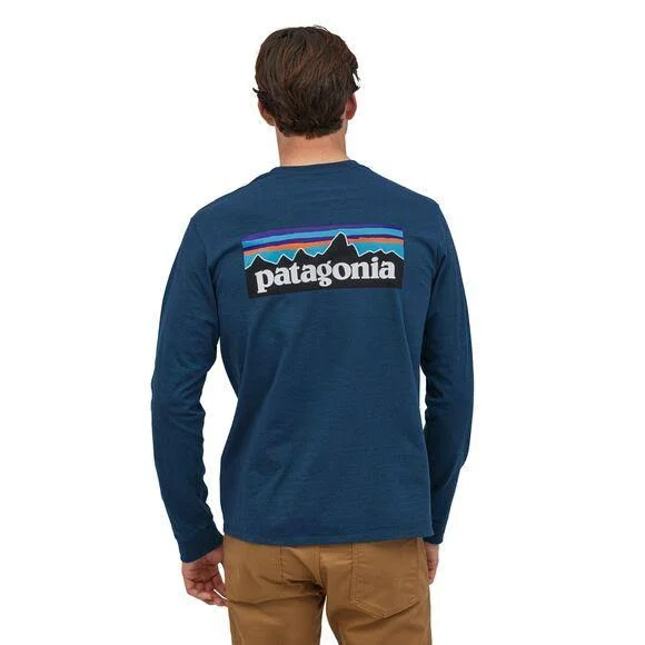 Patagonia Men's Long Sleeve P-6 Logo Responsibili-Tee