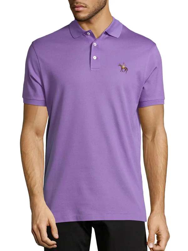 Ralph Lauren Cotton Pique Standing Horse Polo - Lavender M