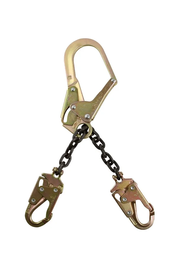 FallTech 17x22 Standard-Duty Rebar Positioning Assembly with Chain and Steel Non-Swivel Rebar Hook - 8250LT10LK