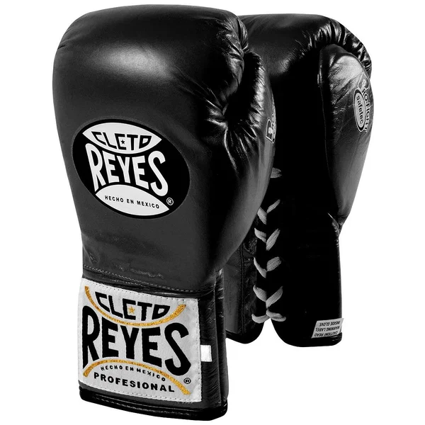 Cleto Reyes Safetec Professional Fight Gloves - Black, 10 oz
