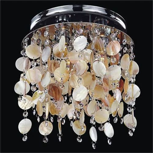 Glow Lighting Seaside Dreams 3 Light Close Up Flush Mount