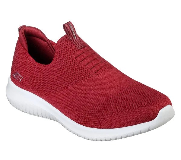 Skechers Women's Ultra Flex First Take Slip-On Sneaker - Red