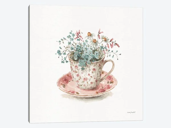 Lisa Audit Canvas Art Prints - Garden Tea IV ( Food & Drink > Drinks > Tea art)