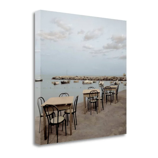 Tangletown Fine Art Atrani Cafe - 1 by Alan Blaustein Giclee Canvas Print