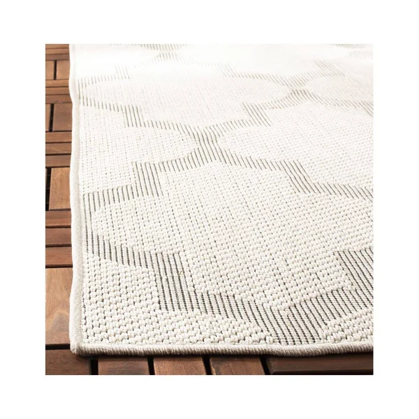 Safavieh Bermuda BMU804A 6&7x22 x 6&7x22 Round Ivory - Light Grey Area Rug