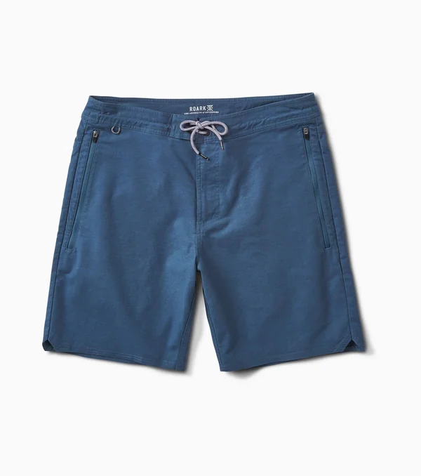 Layover Stretch Travel Shorts 19x22 Indigo, 28