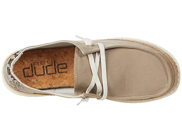 Hey Dude Wendy Python Shoe Women's - Brown, 10