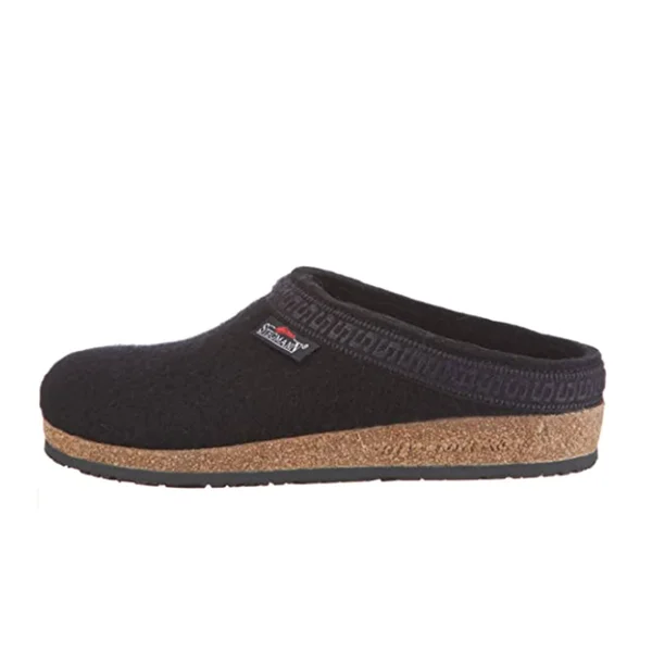 Women's Stegmann Wool Felt Cork Clog Slipper, Size: 11, Black