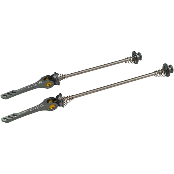 (130 mm, XTR Grey) A2Z CNC Road Quick Release Levers with Ti Rod Old