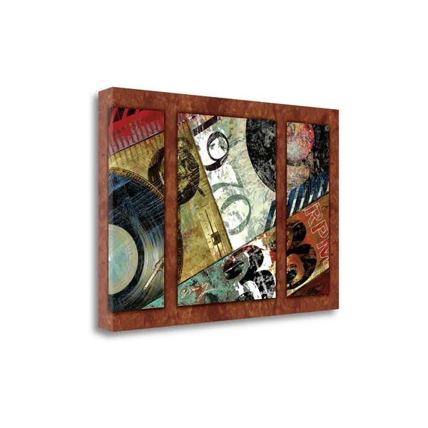 Tangletown Fine Art Hits Town 1970 - Triptych by Eric Yang