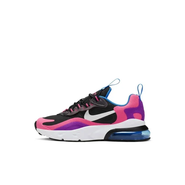 Girls Preschool - Nike Air Max 270 RT Shoes Black/White/Hyper Pink/Vivid Purple Size 13.0