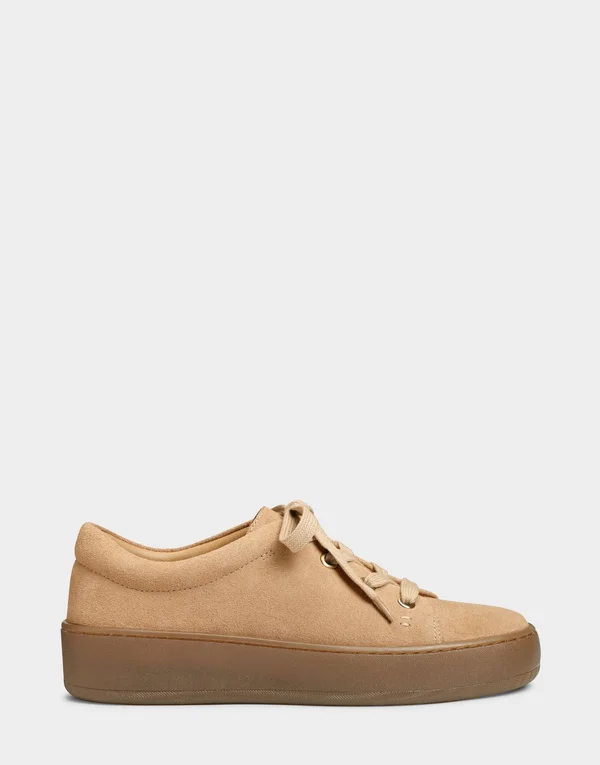 Aerosoles Women's Term Paper Sneaker, Taupe Suede
