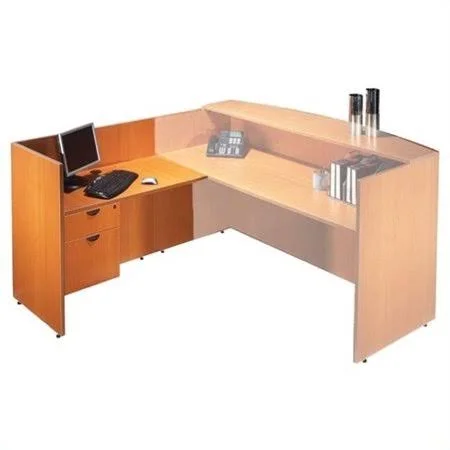 Offices to Go 42 inch Reception Return-American Mahogany - Brown