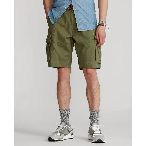 Ralph Lauren Men's 10.5-inch Classic Fit Twill Cargo Shorts - Size 31 in Army Olive