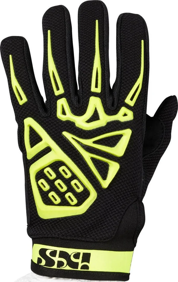 IXS Pandora Air Motocross Gloves, black-yellow, Size M