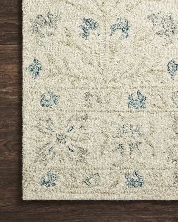 Loloi Norabel NOR-02 Ivory Grey Rug - 2 ft 3 in x 3 ft 9 in