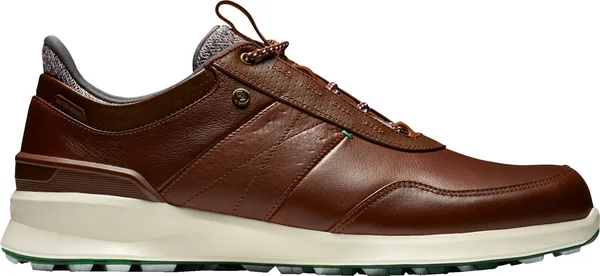 FootJoy Men's Stratos Golf Shoes 50065 - Cognac/Green - 8.5 - Medium