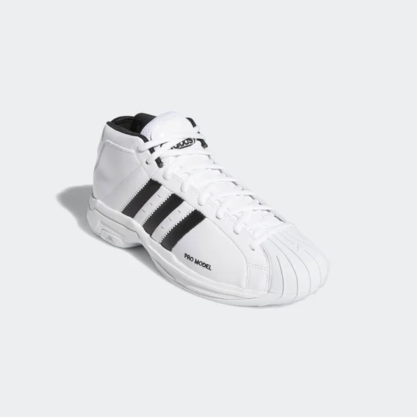 Adidas Pro Model 2g Basketball Shoes, Men's, White