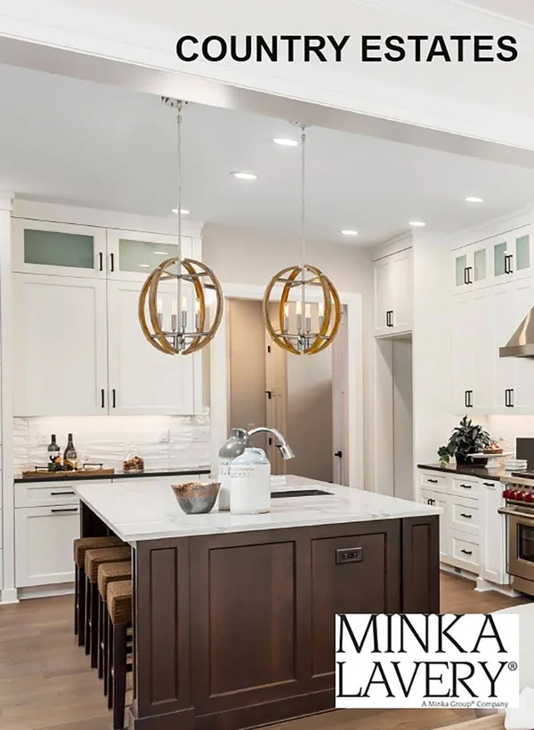 Minka Lavery Country Estates 4-Light Pendant 4012-280 - Sun Faded Wood