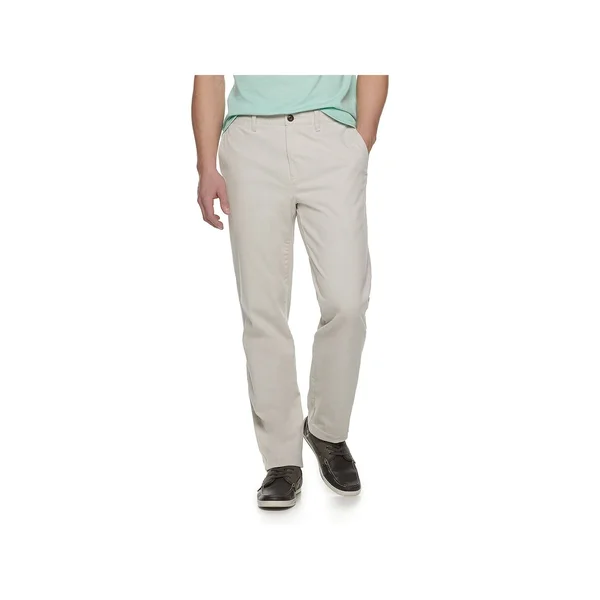 Men's Sonoma Goods for Life Stretch Chino Pants, Size: 32 x 32, Light Grey