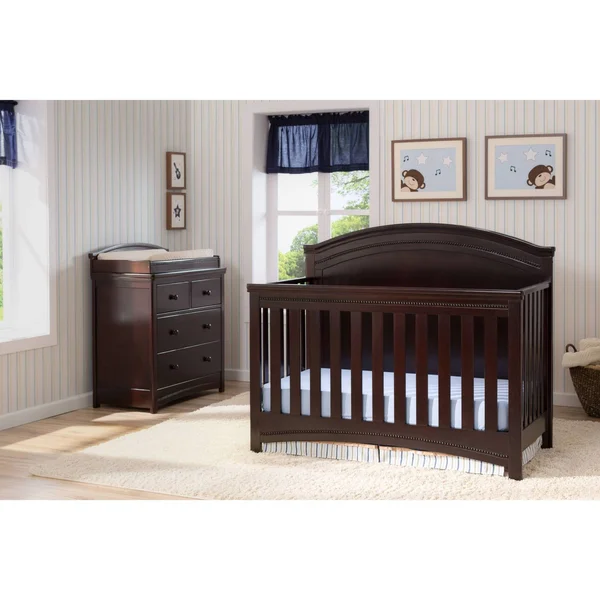 Simmons Kids SlumberTime Emma 4-Drawer Dresser - Black Espresso